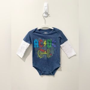 ACDC kids long sleeve onesie